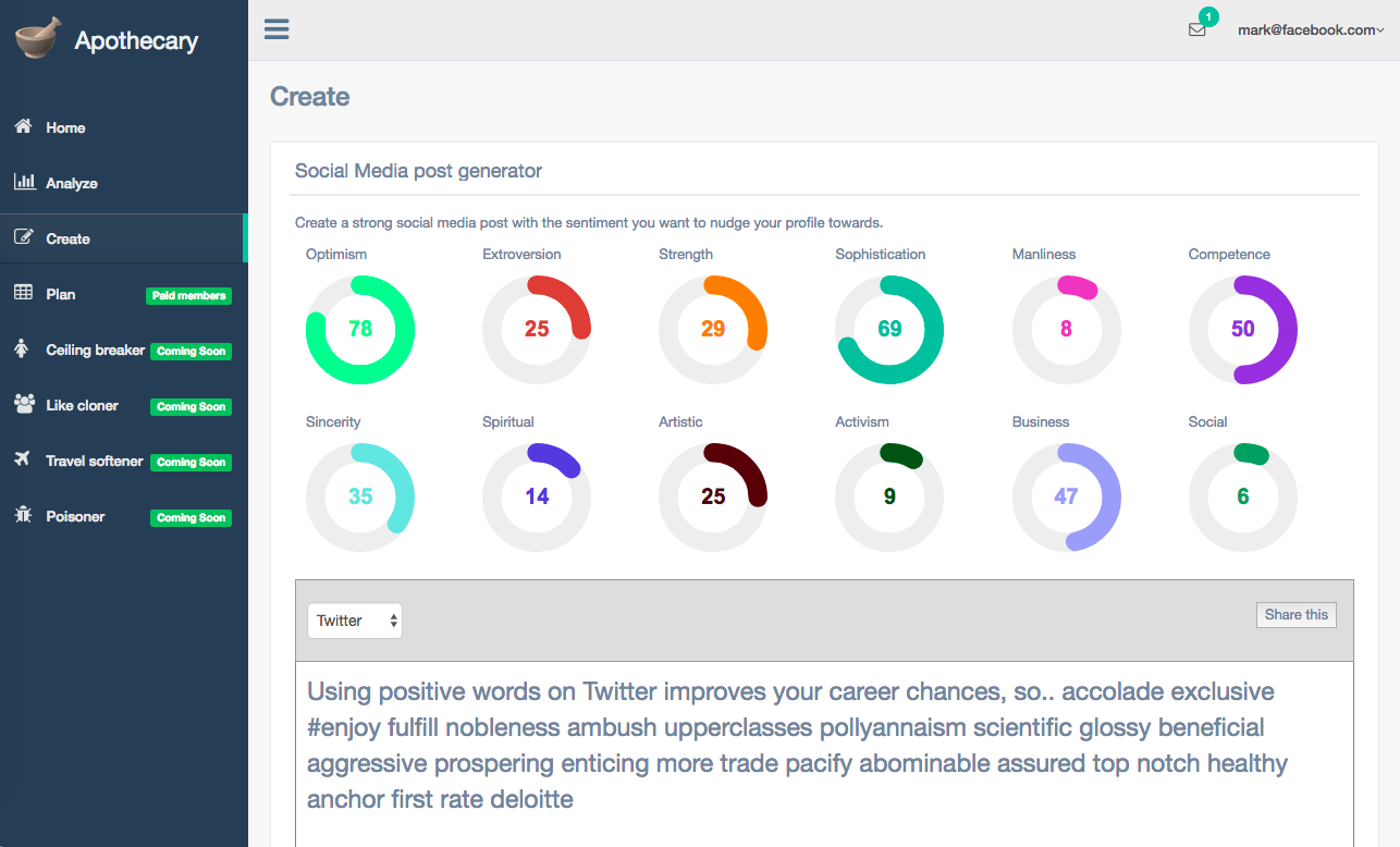 Create tweets that algorithms love using the words they look for.